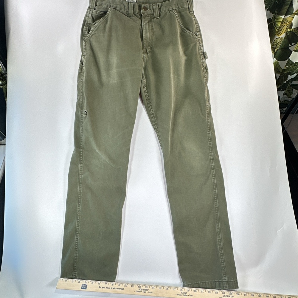Carhartt Olive Green Relaxed Fit Pants - Picture 14 of 14
